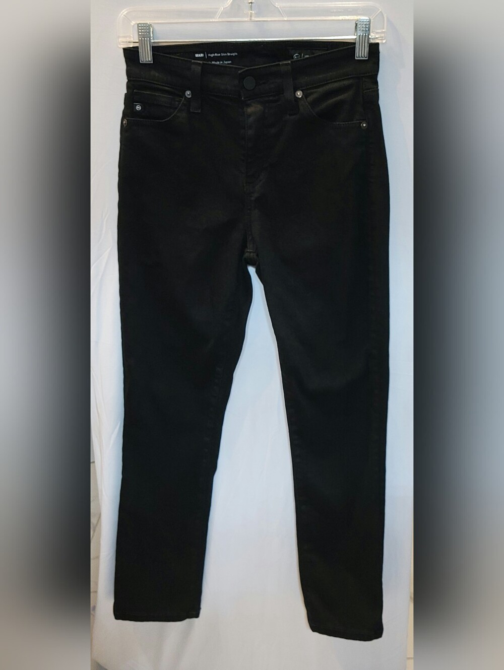 AG  Black Marni High-Rise Slim-Straight